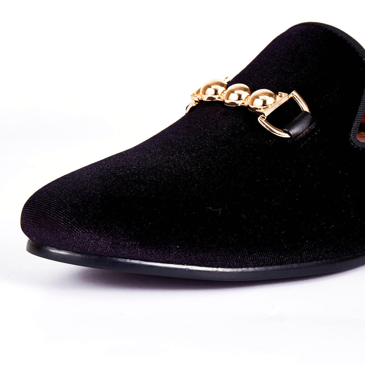 Harpelunde red velvet best sale loafers