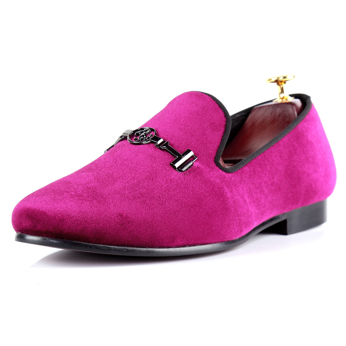 Harpelunde Men Formal Shoes Horsebit Wedding Burgundy Velvet Loafers Blue / 13