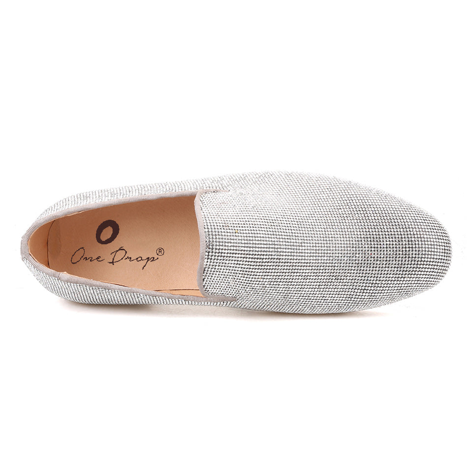 Silver red bottom loafers new arrivals