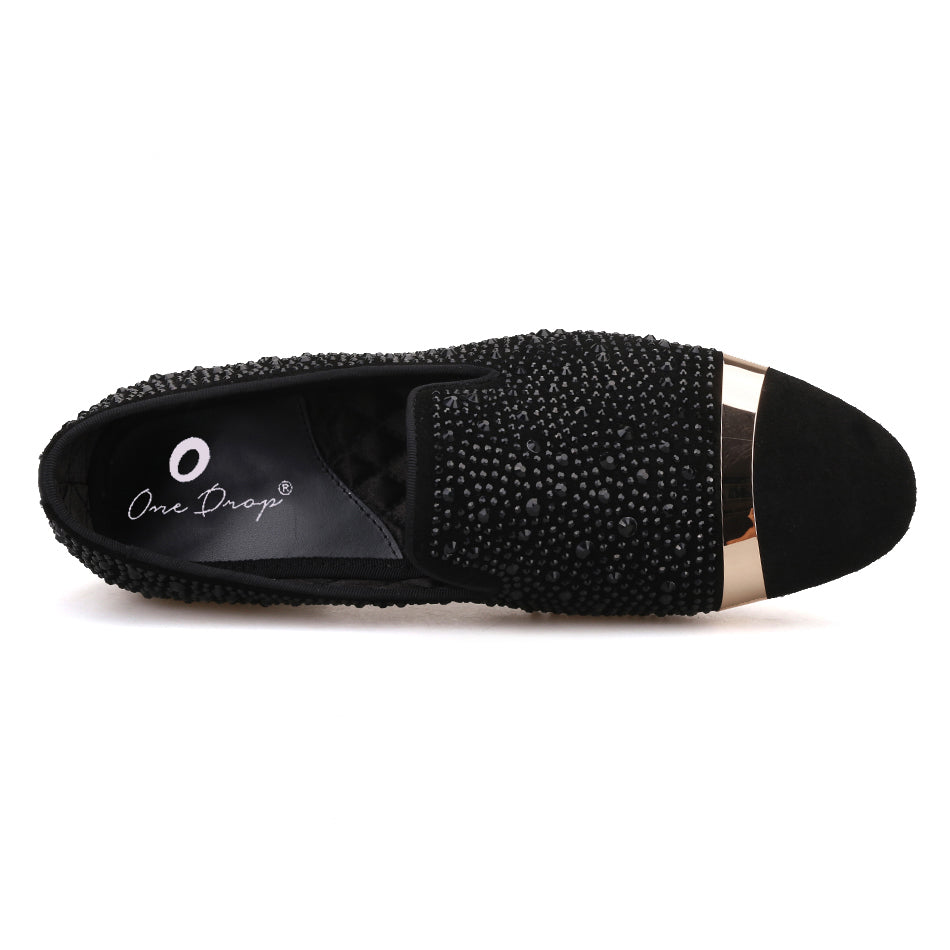Black diamond dress shoes top