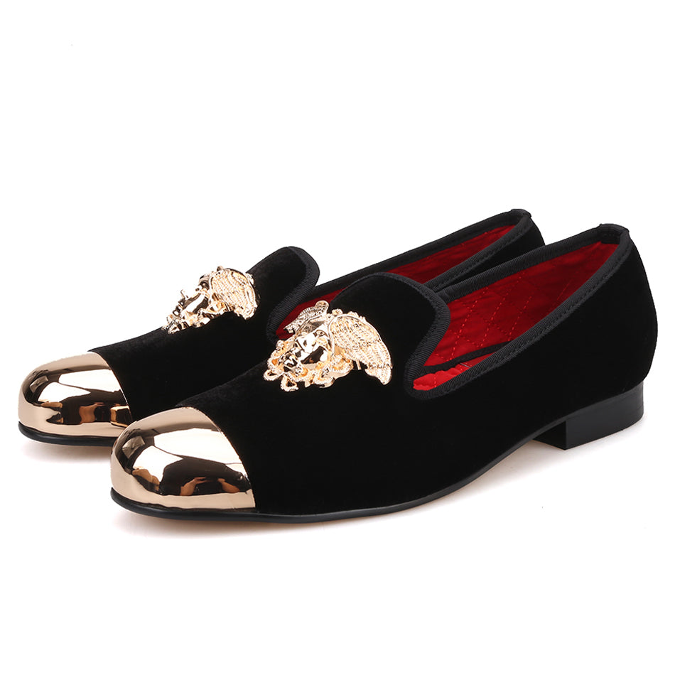 Men gold hot sale prom shoes