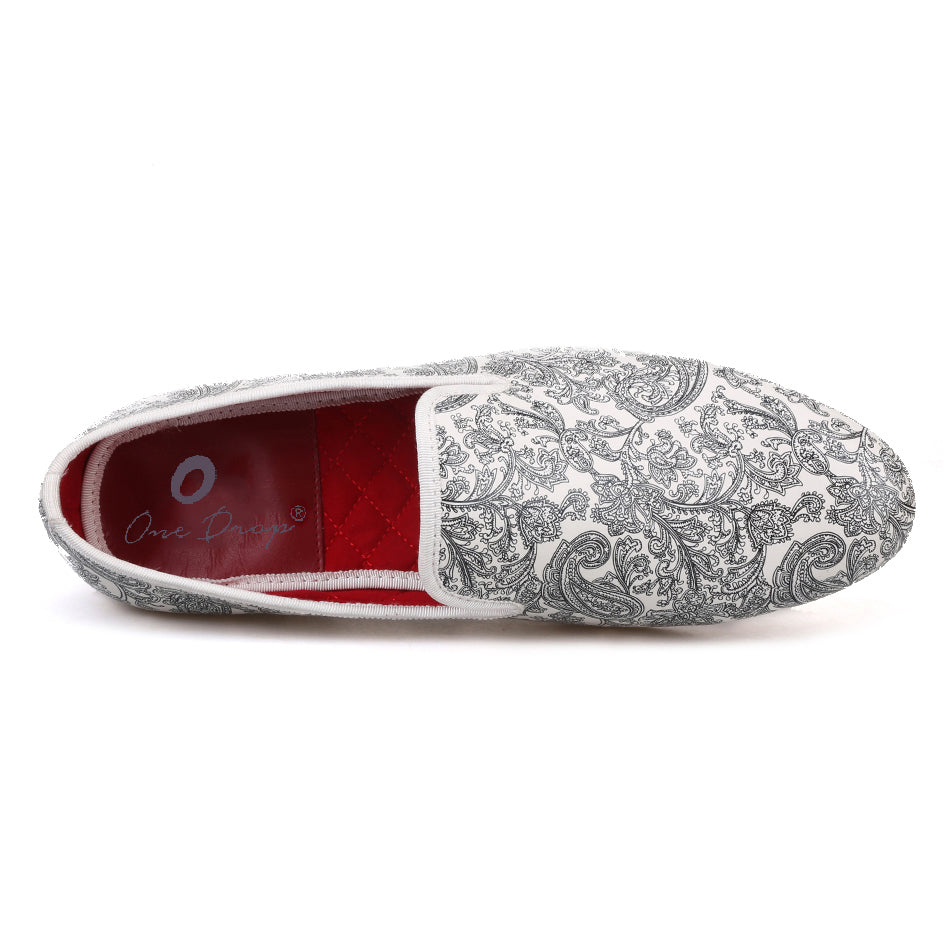 Mens paisley outlet loafers