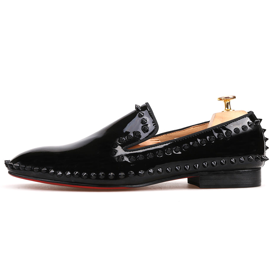 black dress shoes with spikes Royal Spike Slip on Shoes Spark / 11