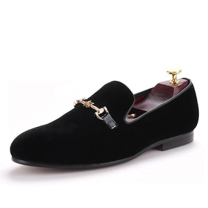 Loafers Men Shoes Pu Leather Black Wedding Party Woven Pattern Dress Shoes