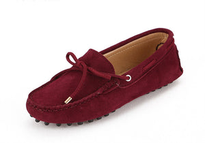 Women Leather Flat Loafers Moccasins Driving Shoes