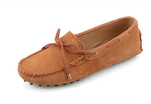Women Leather Flat Loafers Moccasins Driving Shoes