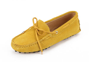 Women Leather Flat Loafers Moccasins Driving Shoes