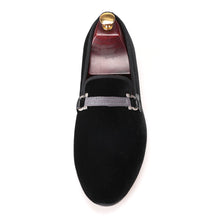 OneDrop Handmade Fabric Buckle Men Dress Shoes Velvet Party Wedding Prom Loafers