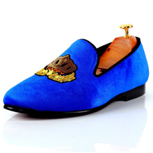 Harpelunde Casual Men Fashion Velvet Loafers Motif Glitter Flats Shoes