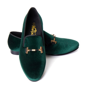 Harpelunde Men Velvet Loafers Wedding Buckle Dress Shoes Black / 10 Harpelunde Men Velvet Loafers Wedding Buckle Dress Shoes Black / 10