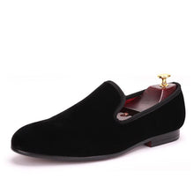 OneDrop Handmade Men Dress Shoes Velvet Wedding Party Prom Loafers