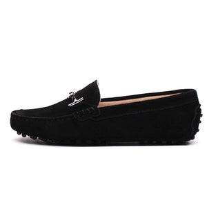 MIYAGINA Leather Women Spring Flat Moccasins Shoes