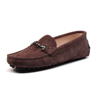 MIYAGINA Men Flats Handmade Casual Leather Moccasin Driving Shoes