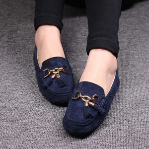 MIYAGINA Leather Women Shoes Female Casual Slip On Flats Loafers