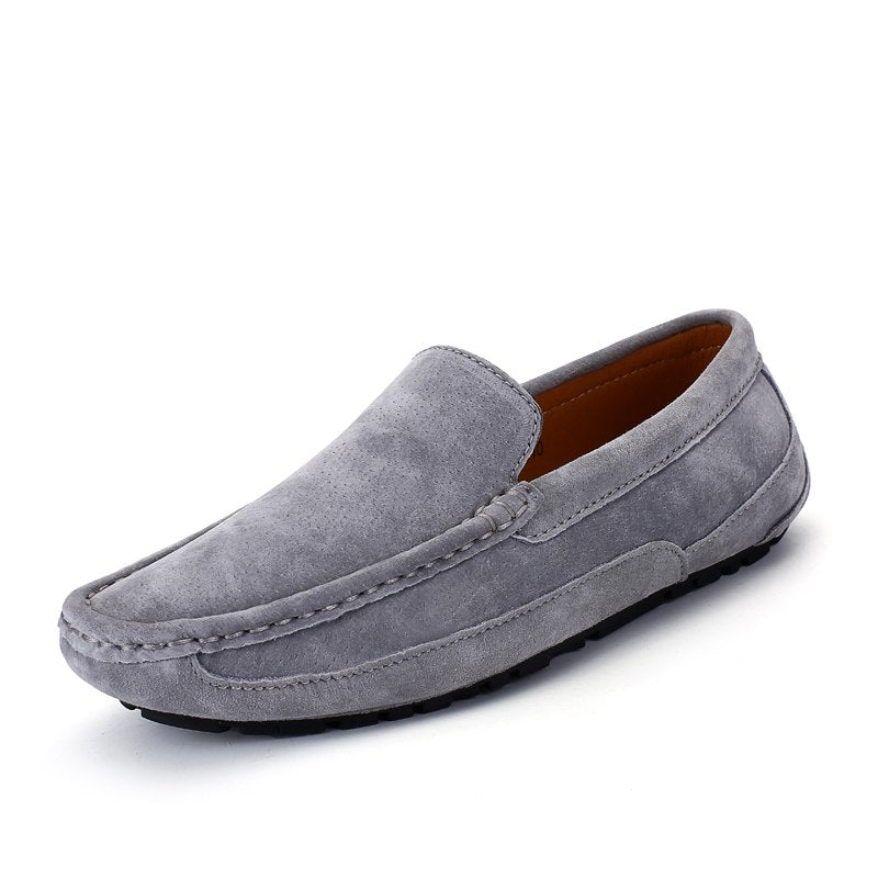 MIYAGINA Soft Moccasins Men Leather Loafers Flats Driving Shoes