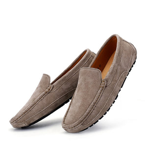 MIYAGINA Soft Moccasins Men Leather Loafers Flats Driving Shoes