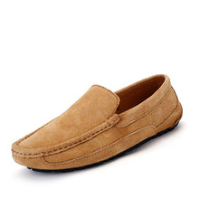 MIYAGINA Soft Moccasins Men Leather Loafers Flats Driving Shoes