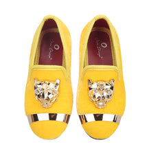 OneDrop Handmade Gold Velvet Children Flat Shoes Metal Buckle Kid Birthday Party Prom Wedding Loafers