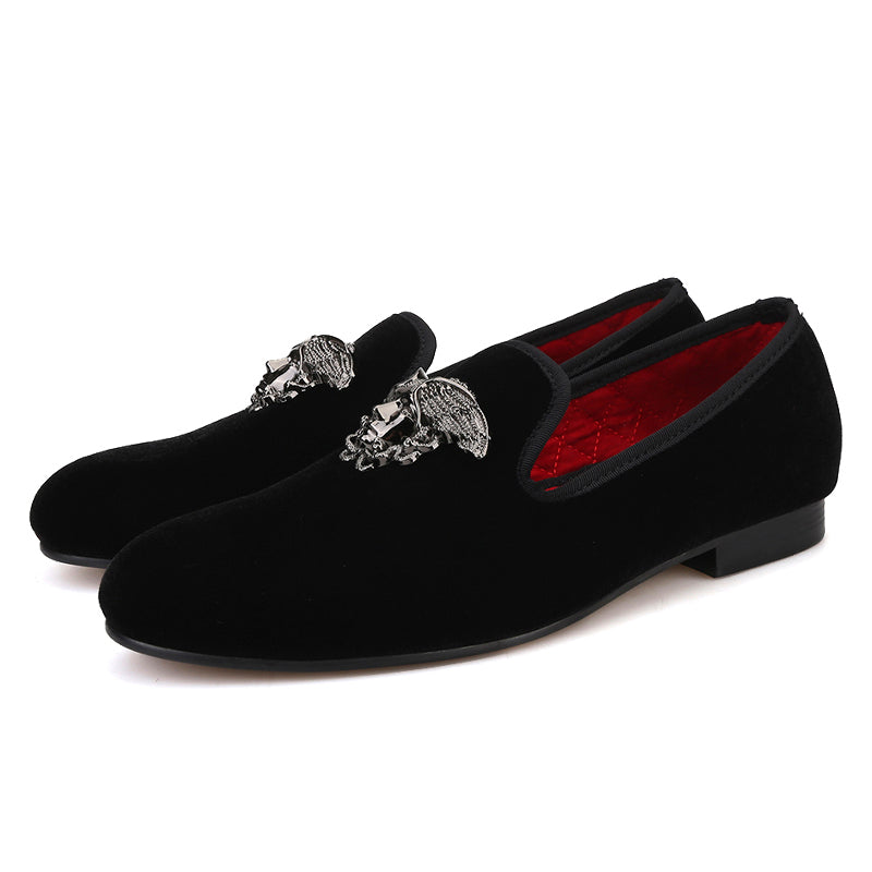 Silver and black loafers 2025