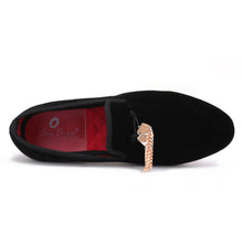 OneDrop Handmade Men Velvet And Crystal Tassel Wedding Party Prom Loafer