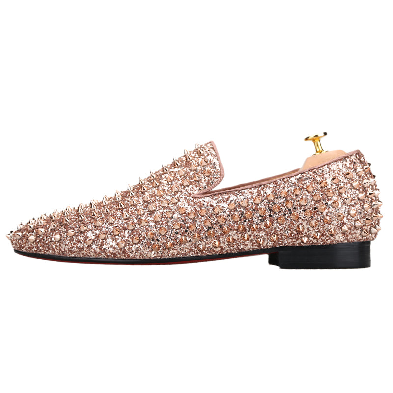 rose gold shoes for prom
