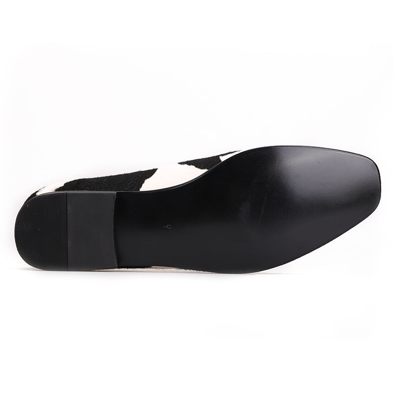 OneDrop Handmade Patent Leather Men Dress Shoes Black Spikes