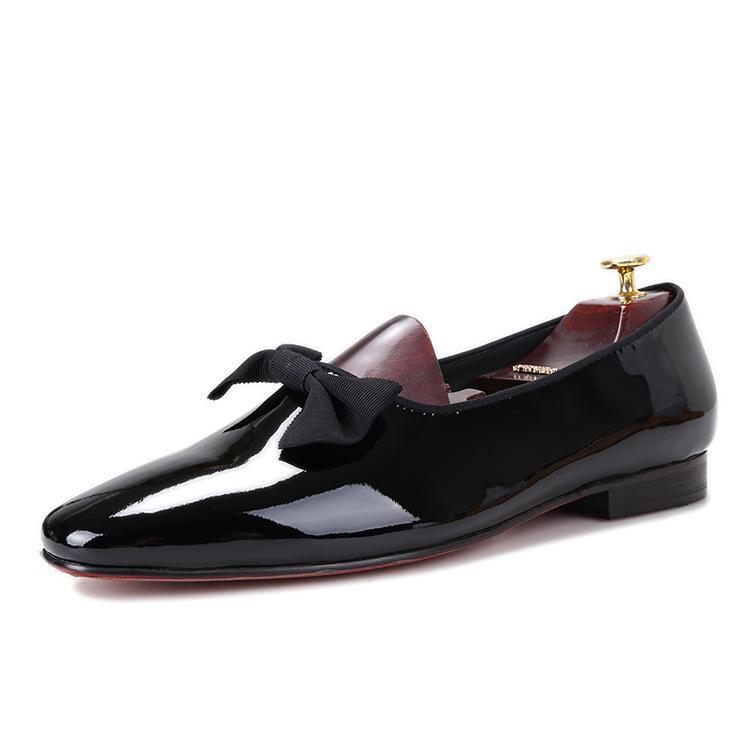 OneDrop Patent Leather Men Handmade Dress Shoes Bowtie Banquet Wedding Party Prom Loafers Multi / 5.5 OneDrop Patent Leather Men Handmade Dress Shoes Bowtie Banquet Wedding Party Prom Loafers Multi / 5.5