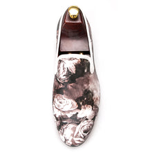 OneDrop Handmade Leopard Flower Print Men Dress Shoes party Wedding Prom Loafers