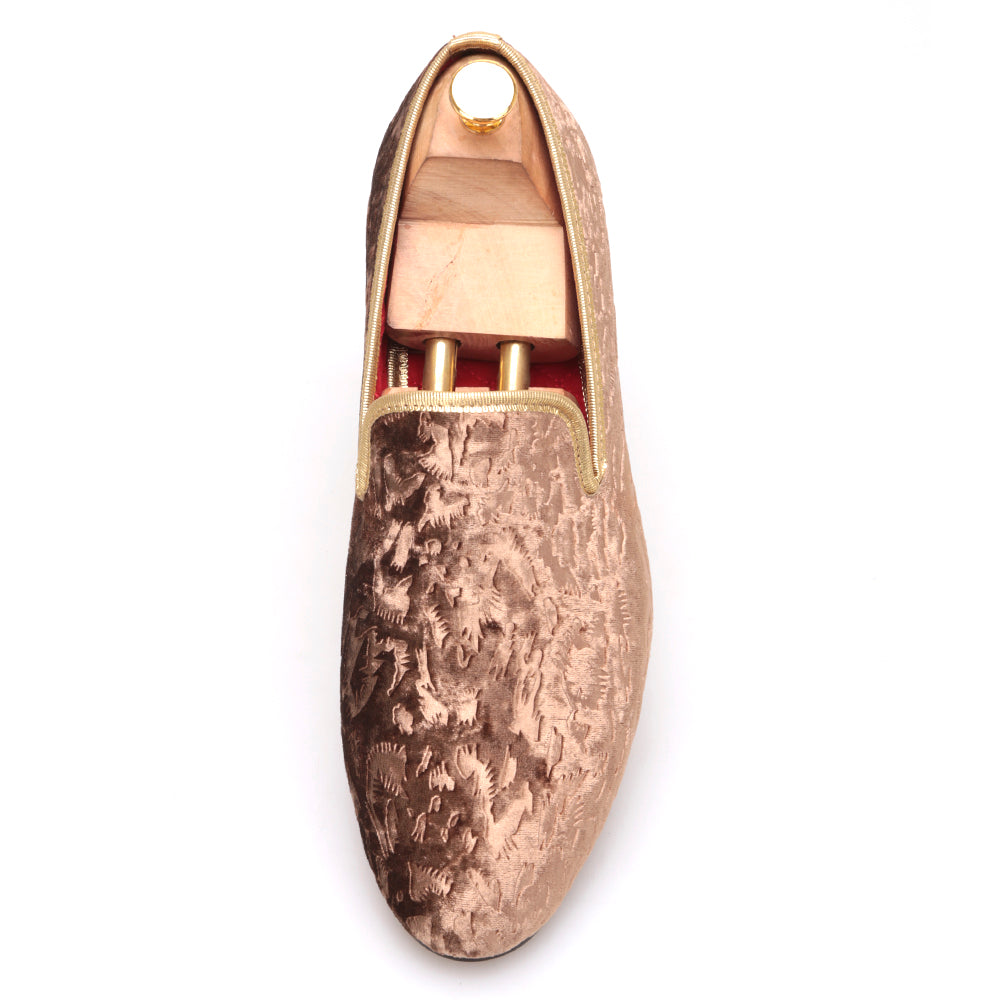 brown velvet dress shoes Brown velvet women's loafers
