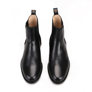 OneDrop Handmade Black Cow Leather Pigskin Men Chelsea Boots