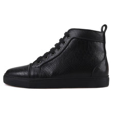 OneDrop Handmade Animal Embossing Leather Men Boots Sporty Sneakers Black Outsole