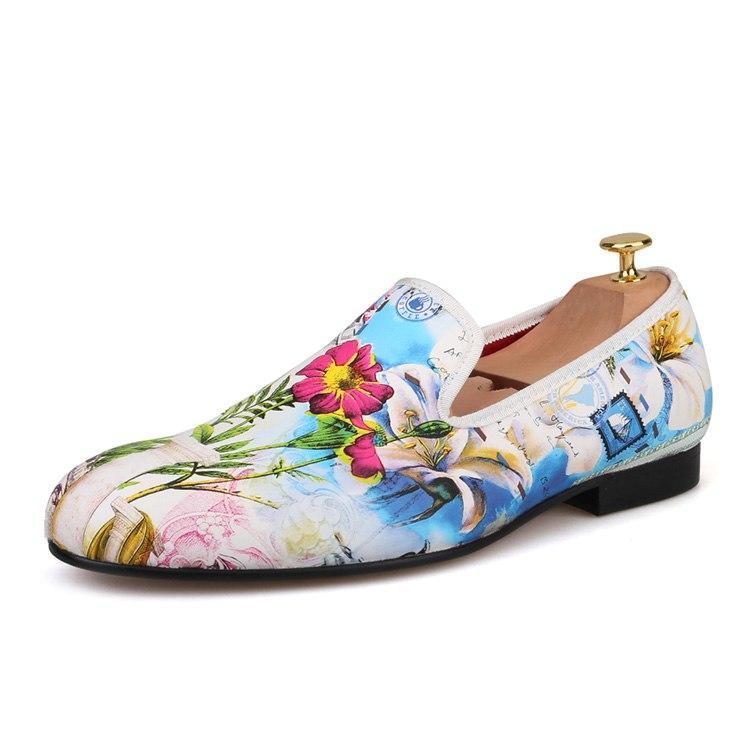 Mens floral hotsell print dress shoes