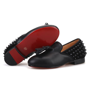 OneDrop Kid Children Spikes Handmade Party Wedding And Party Tassel Loafers