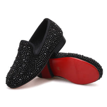 OneDrop Children Rhinestone Handmade Party Wedding And Prom Kid Loafers