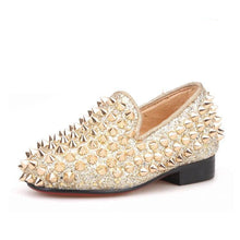 Kid OneDrop Children Spikes Handmade Party Wedding And Prom Loafers
