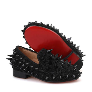 Kid OneDrop Handmade Children Wedding Party And Prom Spikes Loafers