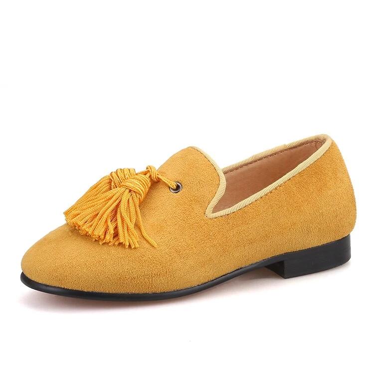 childrens gold dress shoes Kushyshoo Kids Gold Dress Shoes, Little Girls Mary Jane 1.5in Chunky Low Heel for Wedding Party Princess 2M