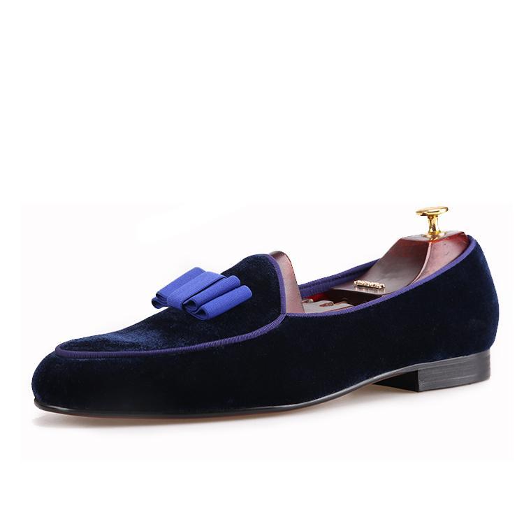navy blue velvet dress shoes Navy blue shoe velvet
