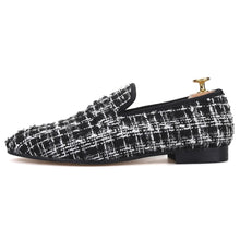 OneDrop Handmade Knit Fabric Men Party Wedding Prom Loafers