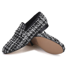 OneDrop Handmade Knit Fabric Men Party Wedding Prom Loafers
