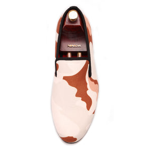 OneDrop Handmade Dress Shoes Camouflage Men Canvas Party Wedding Prom Loafers