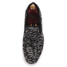 OneDrop Handmade Winter Lamb Wool Men Dress Shoes Fabric Party Prom Wedding Loafers