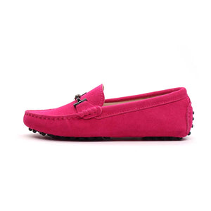 Women MIYAGINA Leather Flats Moccasins Loafers Driving Shoes