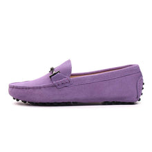Women MIYAGINA Leather Flats Moccasins Loafers Driving Shoes