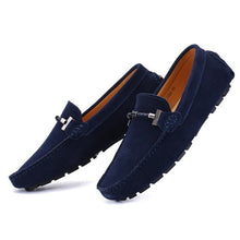 Miyagina Men Moccasins Leather Flat Casual Loafers Slip On Driving Shoes