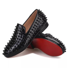 OneDrop Children Handmade Party Wedding And Prom Kid Spikes Loafers Red Bottom